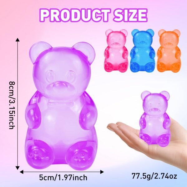Zabawka do ściskania NeeDoh Gummy Bear Taba Squishy żelkowy niebieski miś — Image 12 of 20