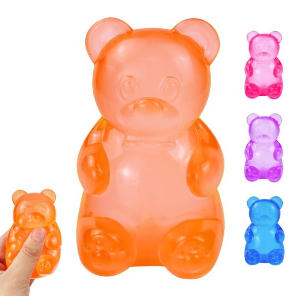 Zabawka do ściskania NeeDoh Gummy Bear Taba Squishy żelkowy niebieski miś — Image 3 of 20
