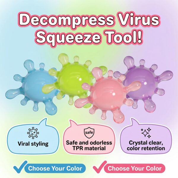 NeeDoh SplootSplat – rozciągliwa, gnieciona zabawka antystresowa w kształcie bloba w kolorze fioletowym — Image 3 of 11