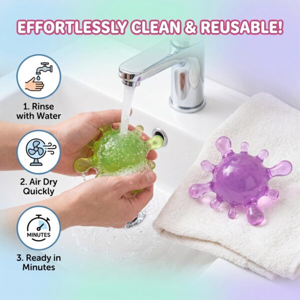 NeeDoh SplootSplat – rozciągliwa, gnieciona zabawka antystresowa w kształcie bloba w kolorze fioletowym — Image 5 of 11