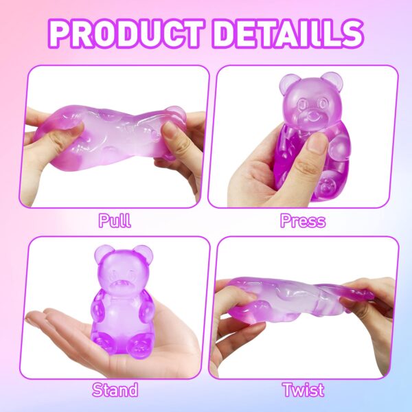Zabawka do ściskania NeeDoh Gummy Bear Taba Squishy żelkowy niebieski miś — Image 14 of 20