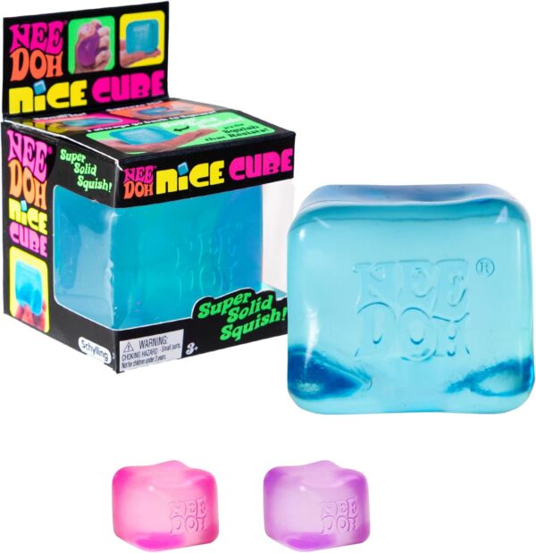 Schylling Needoh Nice Cube - Zabawka sensoryczna do ściskania z Super Solid Squish — Image 1 of 6