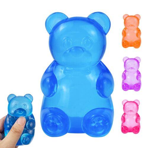 NeeDoh Gummy Bear Taba Squishy – Jelly Bear (1/20) Zabawka do ściskania NeeDoh Gummy Bear Taba Squishy żelkowy niebieski miś — Image 1 of 20