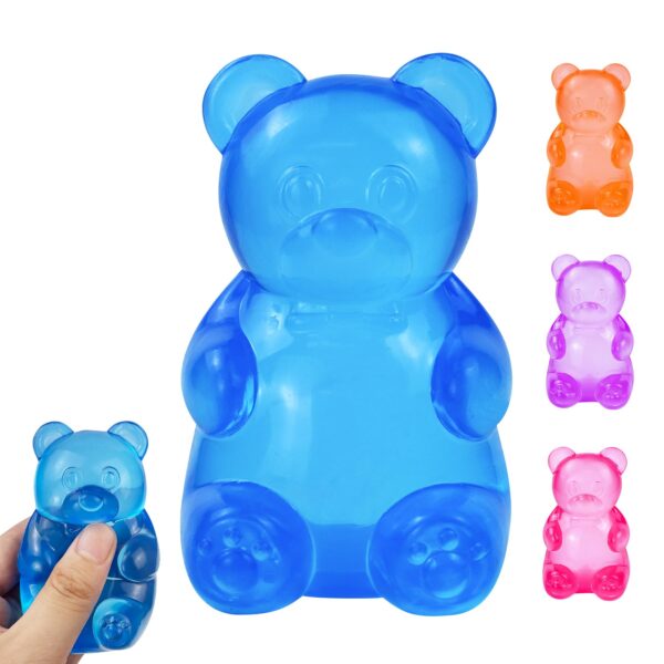 Zabawka do ściskania NeeDoh Gummy Bear Taba Squishy żelkowy niebieski miś — Image 1 of 20