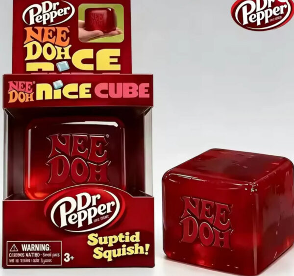 NeeDoh Dr. Pepper Nice Cube limitowana edycja czerwona zabawka sensoryczna — Image 1 of 1