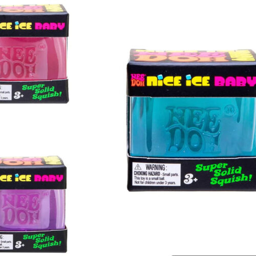 NeeDoh Nice Ice Baby – Cool Squishy Stress Toy (1/1) NeeDoh Nice Ice Baby – gniotek w kolorach różowy, niebieski, fioletowy — Image 1 of 1