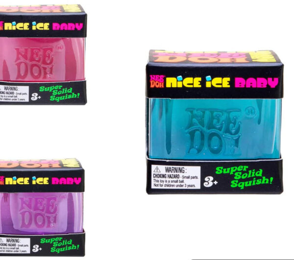 NeeDoh Nice Ice Baby – gniotek w kolorach różowy, niebieski, fioletowy — Image 1 of 1