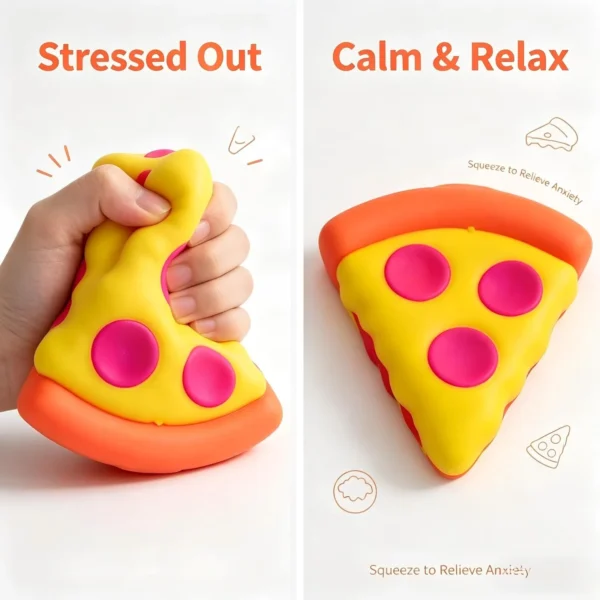 NeeDoh Pizza Squeezza – Odklej, Przyklej, Powtórz – Zabawka Fidget — Image 4 of 9