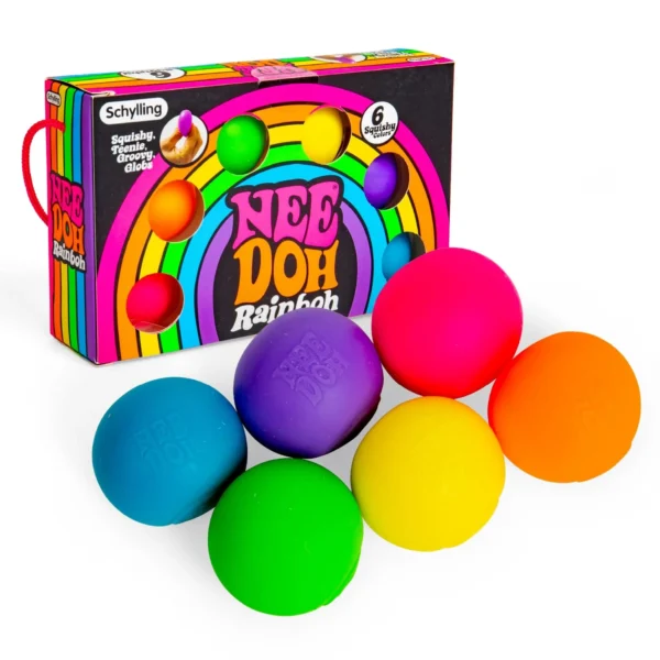 NeeDoh Rainbow - 6-pak mini piłeczek antystresowych, wszystkie kolory — Image 10 of 18