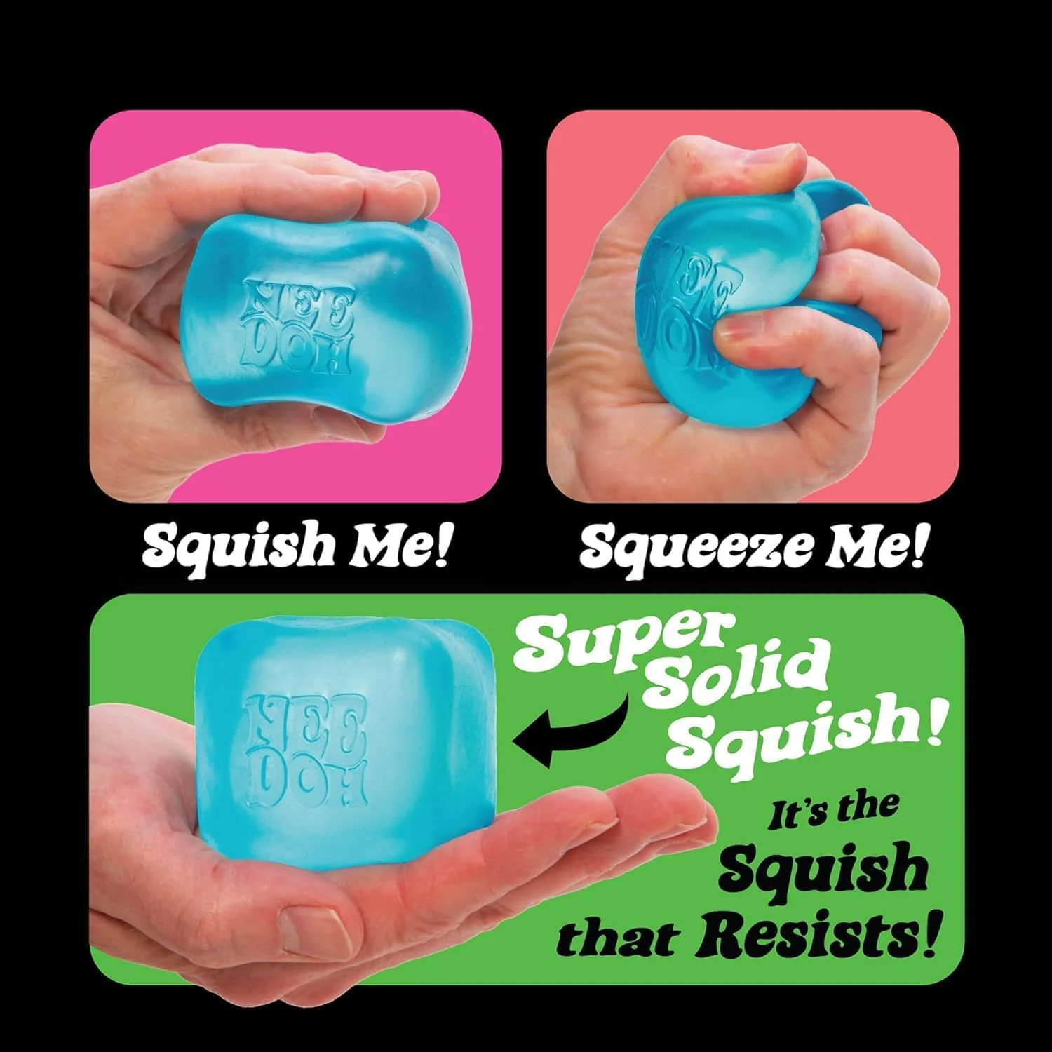 NeeDoh Nice Cube – Super solidny sensoryczny ścisk do ugniatania — Image 10 of 11