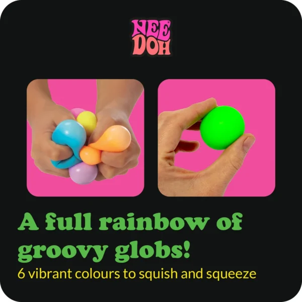 NeeDoh Rainbow - 6-pak mini piłeczek antystresowych, wszystkie kolory — Image 13 of 18