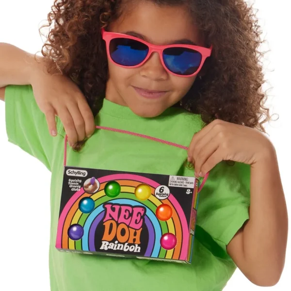 NeeDoh Rainbow - 6-pak mini piłeczek antystresowych, wszystkie kolory — Image 18 of 18